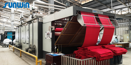 Thermal Oil Heated Softness Machine Dry Polyester Tensionless Tubular Fabric Shrinking Machine