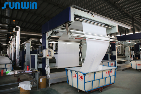 6 Chamber Gas Heated Fabric Heat Setting Machine For Cotton Fabric 80m/Min