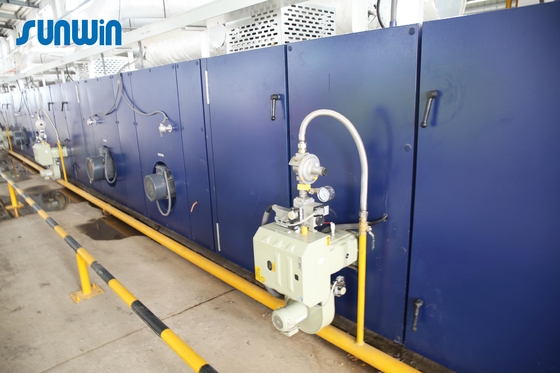 High Pressure Padder Cloth Finishing Ram Stenter Machine Process For Woven Fabrics