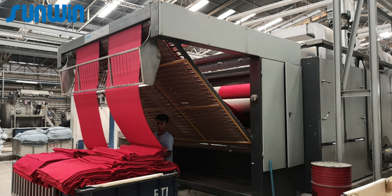 3000mm Gas Heated Tubular Fabric Drying Machine In Textile Industry