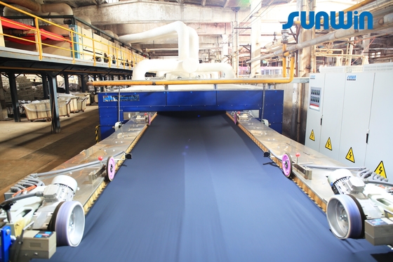 8 Chamber SUNWIN STH Series Hot Air Drying Stenter Machine Textile For Upholstery Fabric