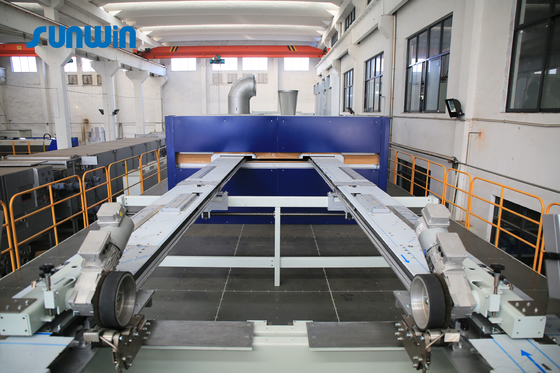 8 Chamber Oil Heated Cloth Finishing Tenter Ram Machine For Knitting Fabrics