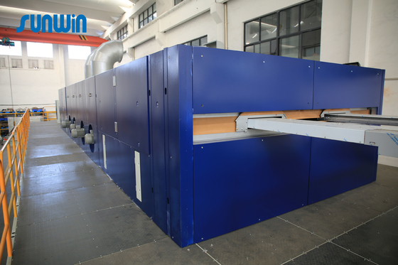 210KW Home Textile Finishing Stenter Frame Machine Knit Warp Fabric