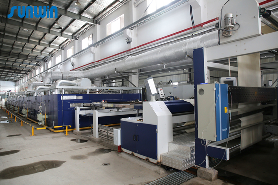 1800mm Twin Air Blowing System Finishing  Stenter Frame Machine For Cotton Fabrics