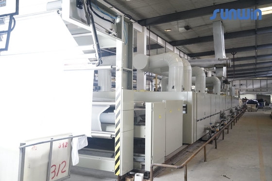 After Dyeing 60T Fabric Stenter Machine 210KW Fabric Stentering Process