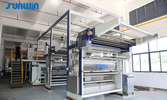 Steam Heat Textile Dyeing Stenter Finishing Machine 2800mm 100m/Min