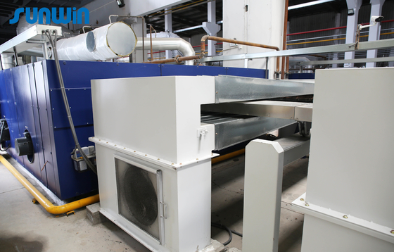 Twin Air Heat Textile Stenter Machine Textile Finishing 230 Degree