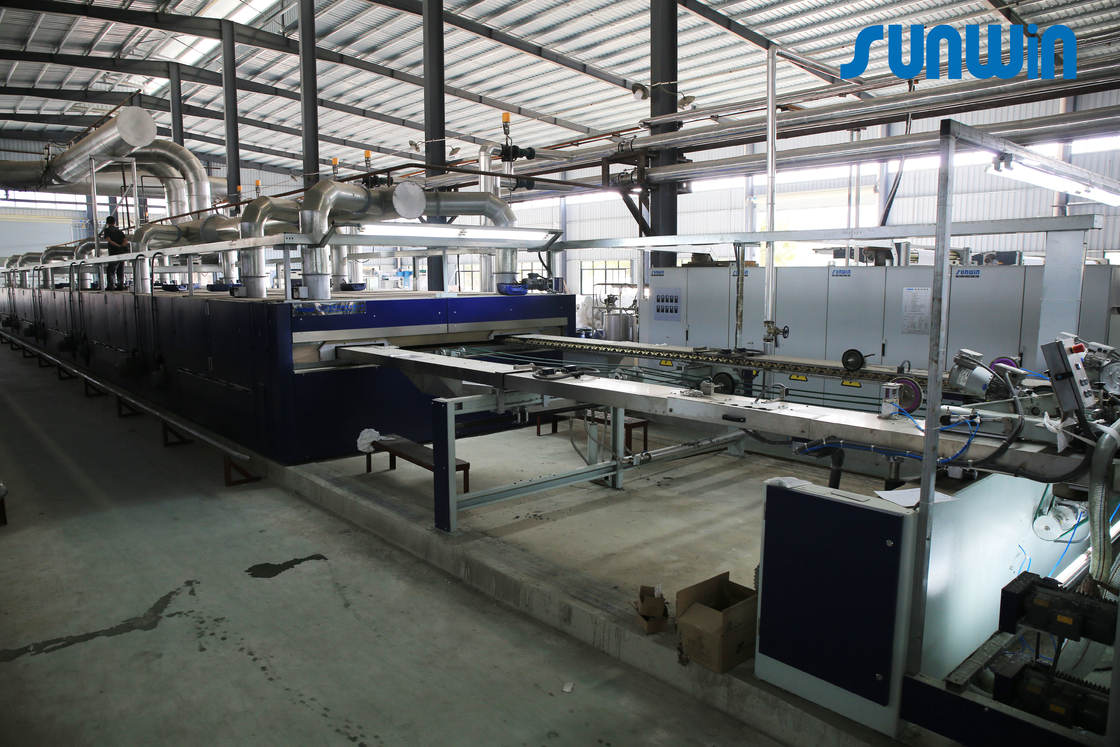 Single Padder Inverter Speed Controlled Hot Air Stenter Machine For Warp Knit Fabric