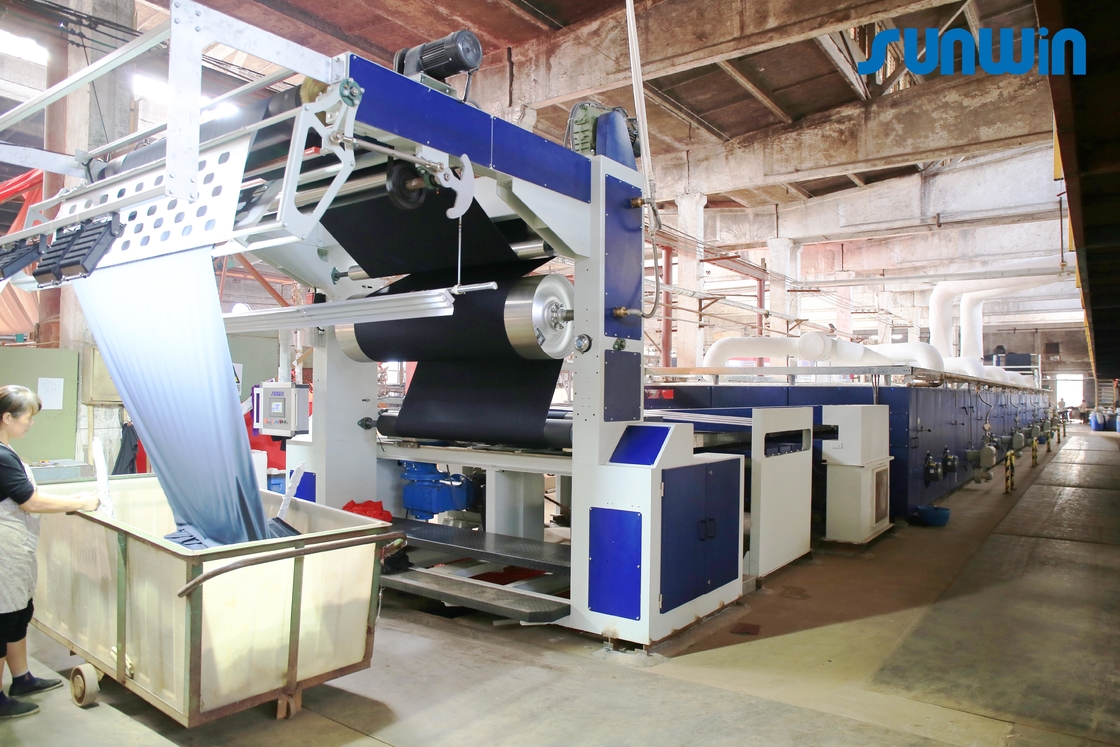Drying Heat Setting Ram Hot Air Fabric Stenter Machine For Home Textile Fabric