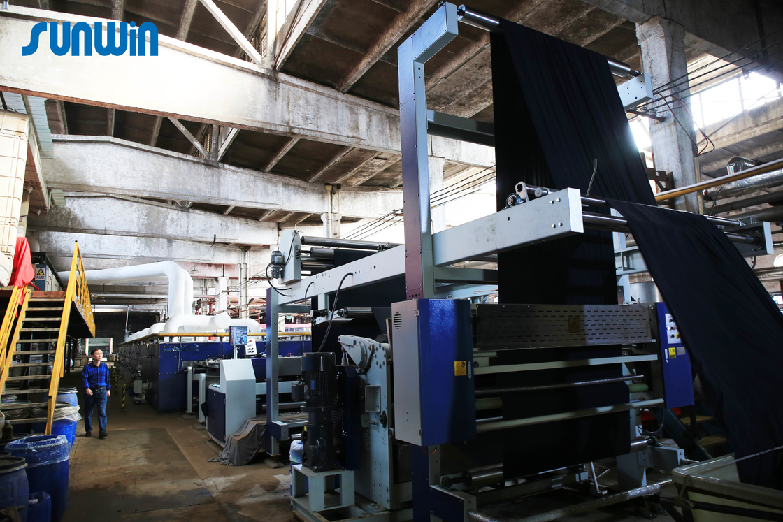 Heat Setting In Textile Hot Air Stentering Fabric Machine For Open Width Knitted Fabric