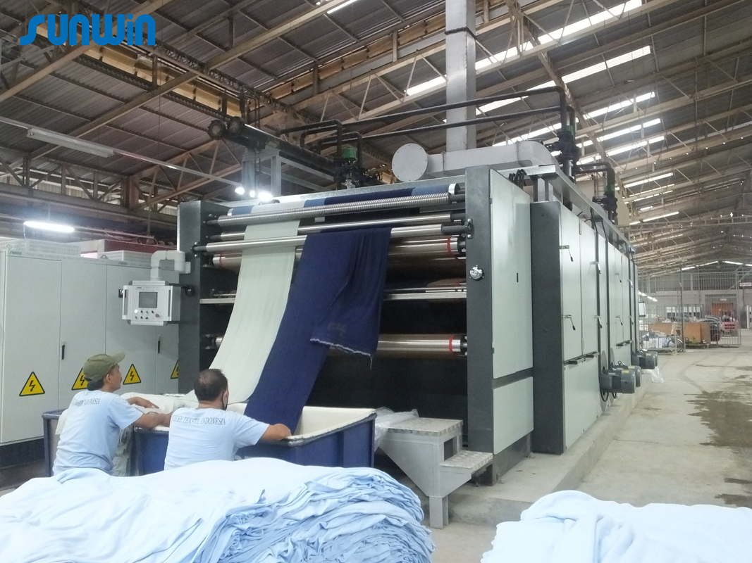 Natural Gas Continuous Textile Finishing Tumble Drying Machine 2000mm